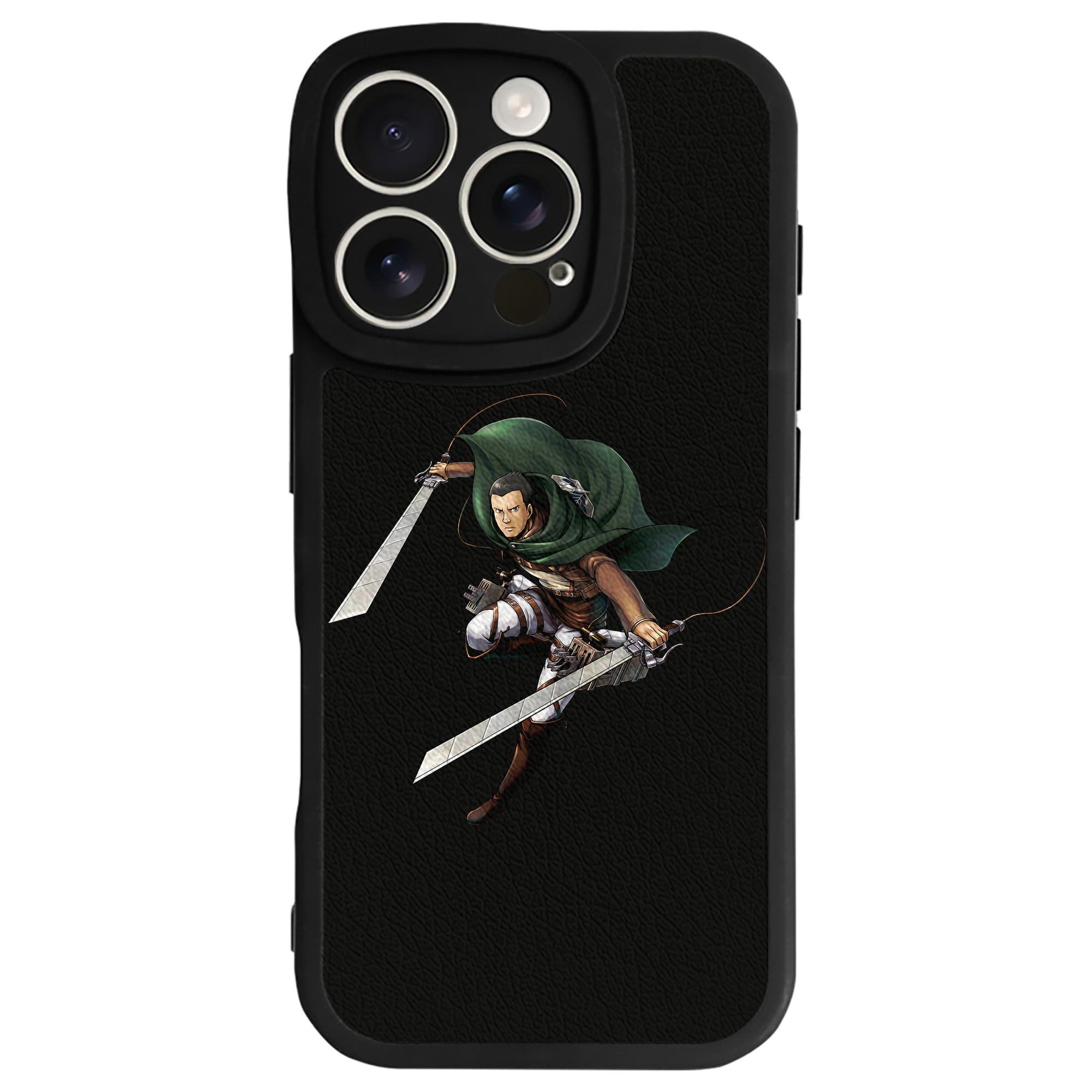 （画像用） 進撃の巨人 Attack on Titan 【iPhone 16シリーズ対応】シリコンスマホケース（レザー調） 材質：シリコン
